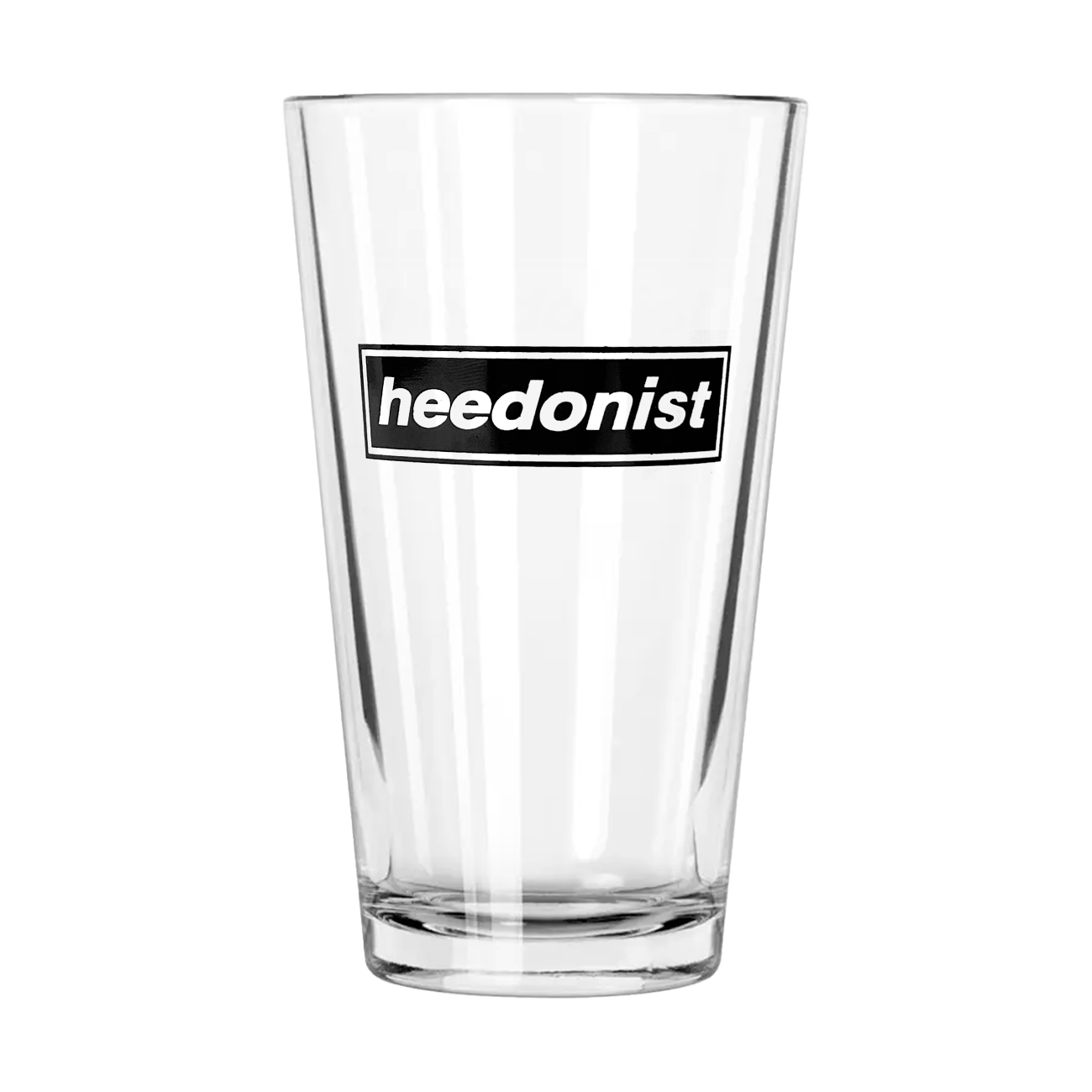 "Heedonist" Pint Glass
